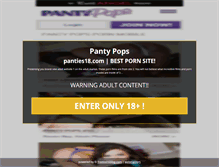 Tablet Screenshot of panties18.com